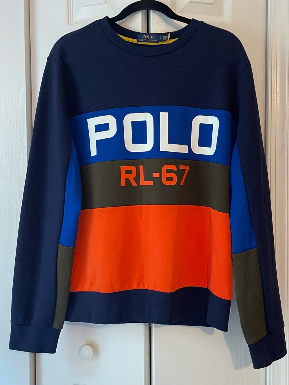 POLO RALPH LAUREN Sportsman RL-67 Colorblock Pullover Sweatshirt